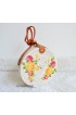 fashion circle rattan sling bags leather decoration